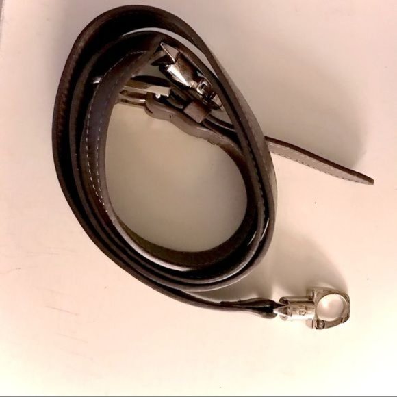 Mauve Leather Satchel Crossbody Bag - Picture 16 of 16